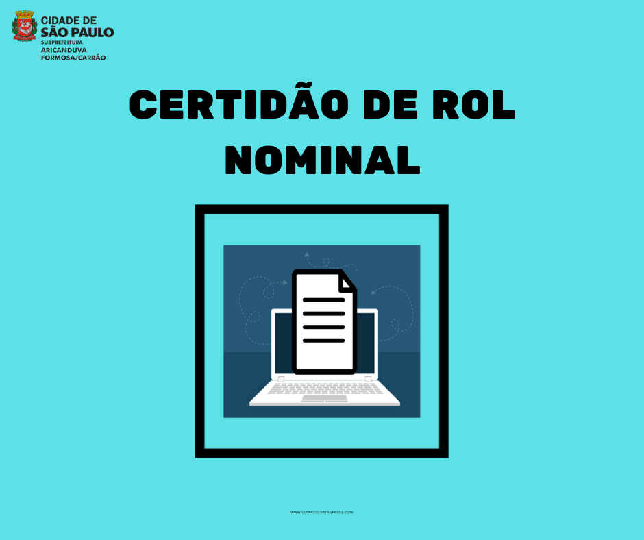 Foto ilustrativa sobre a Certidão de Rol Nominal